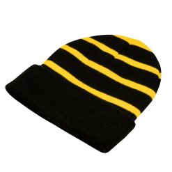 Striped Toque with Solid Band